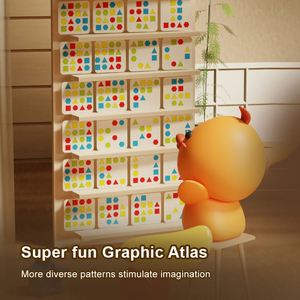 Customized Montessori Educational Toys ABS Creative Match Shapes Geometry <b>Puzzles</b> Jigsaw Parent-child Interactive Desktop Toys - Product Image 5