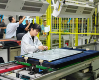 Ligne de production de téléviseurs semi-automatique, système de convoyeur pour l'assemblage de téléviseurs LCD LED pour usine d'électronique