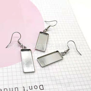 Base de <span class=keywords><strong>cabochon</strong></span> rectangulaire en acier inoxydable 10x25mm, <span class=keywords><strong>support</strong></span> de <span class=keywords><strong>boucles</strong></span> <span class=keywords><strong>d</strong></span>'<span class=keywords><strong>oreilles</strong></span>, or rose, accessoires de fabrication de bijoux DIY - Product Image 6