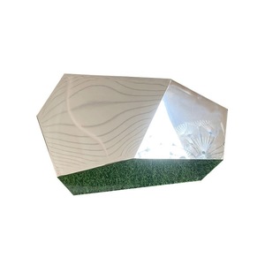 Escultura de Acero Inoxidable Jiahua, Arte Decorativo Abstracto Geométrico para Exteriores, Montaje en Suelo, Hecho a Mano, Forma Irregular - Product Image 3