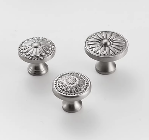 Hot bán rắn brass Brushed Nickel nội <span class=keywords><strong>knobs</strong></span> tủ quần áo ngăn kéo kéo và xử lý đồ nội thất Knob - Product Image 5