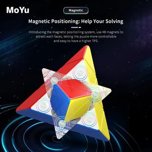 NOUVEAU 2023 MF8851-52 <span class=keywords><strong>Moyu</strong></span> <span class=keywords><strong>cube</strong></span> RS Pyramide magnétique Speed cube3x3 Maglev cubes magiques puzzle jouets éducatifs enfants - Product Image 6
