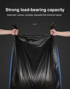 Sacs poubelle en plastique robuste, pliables, recyclés, pour jardin, colorés - Product Image 4