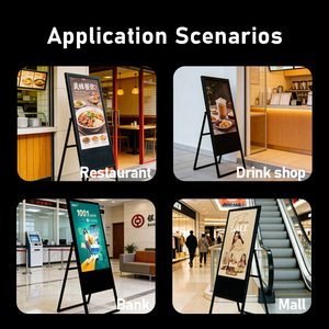 Pantalla Digital de 43 Pulgadas, Señalización Digital Portátil para Interiores/Exteriores, Pantalla LCD Publicitaria, Promoción de Restaurantes y Menú Electrónico - Product Image 5