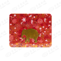 Boîte en métal rectangulaire fantaisie pour biscuits, bonbons, chocolats, emballage cadeau