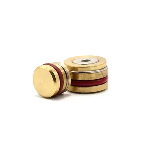 Copper High Temperature Mold Water Stop Middle Water Plunger Water Transport Copper Red Fluorine Rubber Ring Stop Plug
