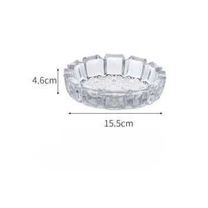 Cenicero de cristal de gama alta moderno de venta directa de fábrica para uso en la sala de estar del hogar - Product Image 3