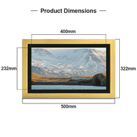 18.5 "grand cadre photo numérique Wifi cadre photo numérique montable au mur partager Photo vidéo Via Frameo FHD IPS écran tactile