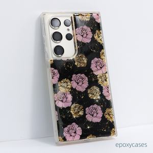 Coque de téléphone pour Galaxy S24 S23 Ultra, impression UV, paillettes brillantes, antichoc, coques de téléphone portable pour Samsung S24 S23 S22 ultra - Product Image 6