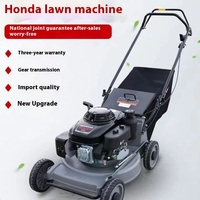 Tondeuse à Gazon Autotractée Professionnelle de 21 Pouces avec Châssis en Aluminium et Moteur 4 Temps