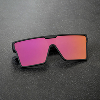 Lunettes de soleil Lmamba 1872 Classic Square One Piece Lens, vente en gros, miroir, TAC polarisé, pour hommes et femmes