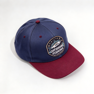 Gorra Snapback de 6 Paneles con Visera Plana de Perfil Alto, Unisex, para Pesca en Alta Mar, con Parche Tejido, para Deportes al Aire Libre, con Logotipo Personalizado, Venta al Por Mayor - Product Image 4