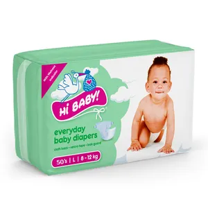 Source factory large quantity and good price cross-border export baby diapers to customize baby tapes diaper