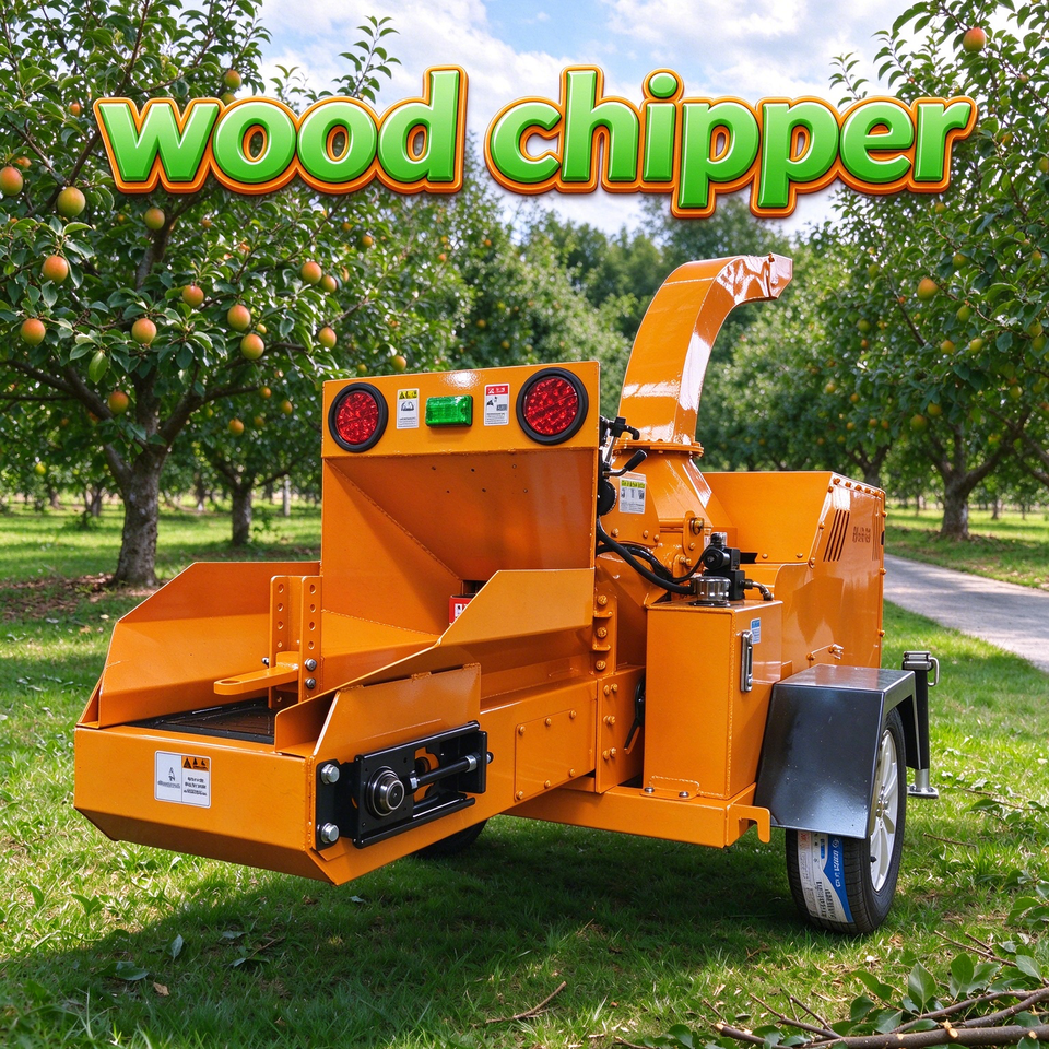 Diesel Wood Chipper Machine With Adjustable Chute for Flexible Wood ...