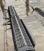 Panier à huîtres suspendu en forme hexagonale en plastique moulé par injection pour les sports nautiques et les aventures de pêche