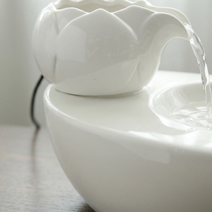Nueva Fuente de Agua Inteligente para Gatos, Automática, con Circulación de Agua, de Cerámica y Porcelana, Linda y Adorable, Dispositivo de Alimentación para Mascotas - Product Image 2