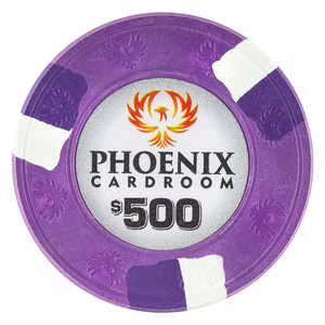 Jetons de poker Phoenix Poker Chip Lounge 10 grammes en argile véritable avec plateau, accessoire de jeu de haute qualité - Product Image 3
