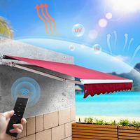 Auvent électrique escamotable extérieur d'ombre de soleil de bras se pliant résistant pour la maison