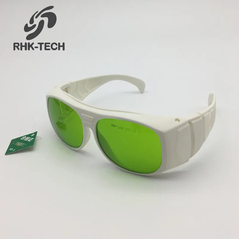 RHK 2024 CE kacamata pelindung Laser, kacamata Laser pelindung panjang gelombang 190-400nm/800-1100nm untuk Laser kosmetik