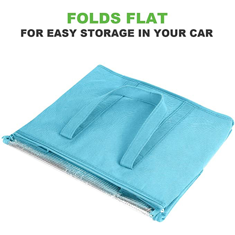 Customized high quality insulated thermal grocery shopping tote cooler bags large