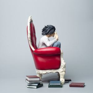 Figura de acción personalizada de L Lawliet de <span class=keywords><strong>Death</strong></span> <span class=keywords><strong>Note</strong></span>, modelo de sofá bebiendo café, <span class=keywords><strong>figuras</strong></span> de juguete - Product Image 5