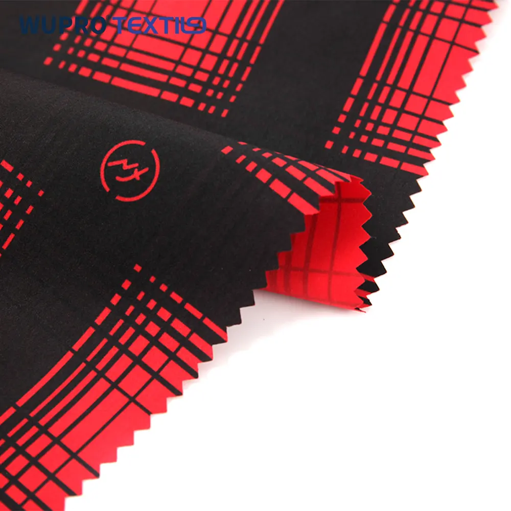 [WUPRO textile]Factory sale customization color breathable pongee fabric waterproof 100% polyester fabric for outdoor jacket