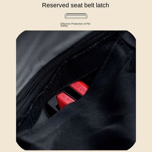 Housse de siège auto pour animaux de compagnie toute l'année, pour siège arrière, avec design en polyester imperméable et respirant, triple protection de sécurité - Product Image 5