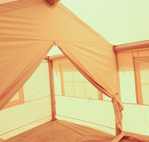 Due camere due sale campeggio all'aperto tenda gonfiabile portatile resistente alla pioggia per il turismo senza costruzione - Product Image 4