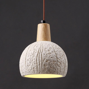 Creative Cream Wabi-Sabi Style Unique Pendant Light Concrete Restaurant Bar Counter for Hallway Entryway Bedroom Bedside - Product Image 1