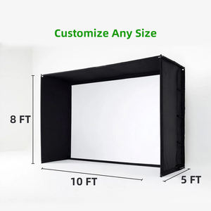 गोल्फ सिम्युलेटर पूर्ण इनडोर अभ्यास पिंजरे 10x8 फीट या फ्रेम और बाड़े जाल के साथ उपलब्ध किसी भी आकार - Product Image 6