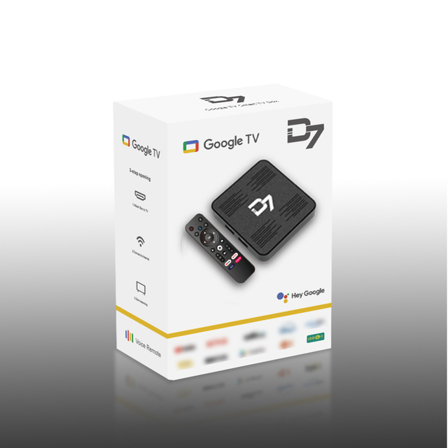 Factory Sell Goog Le TV D7 Android 14 Tv Box Smart 4k HD Allwinner 2GB 8GB Steaming Tv Box 2.4G 5G Dual Wifi Tvbox
