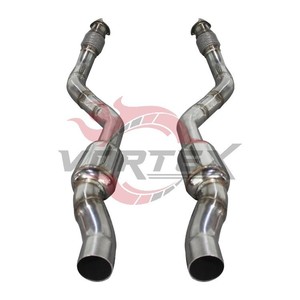 Kit d'échappement Vortex SS304 Valvetronic compatible avec Audi RS5 B8 4.2L V8 2012-2018, silencieux sport et tube central X-Pipe. - Product Image 4