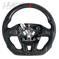Volant en cuir personnalisé en fibre de carbone pour l'intérieur de la voiture, adapté à la Renault Megane 3