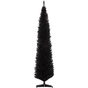 Árbol de Navidad Artificial de Pie, Ecológico, para Interiores, Sin Luces, Negro, 7 Pies - Product Image 5
