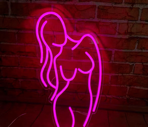 Dimmerabile Sexy signora insegna al Neon per l'uomo grotta trasformatore di controllo remoto alimentazione parete decorazione per Club compleanno segno elettronico - Product Image 1
