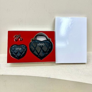 <span class=keywords><strong>Set</strong></span> Regalo di Lusso per San Valentino 2025: Borsa Firmata con Cuore e Portamonete con Cerniera per Donne - Product Image 6