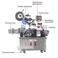 KEFAI Etiqueteuse automatique de fond de petites bouteilles Etiqueteuse d'autocollants pour bouteilles rondes