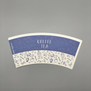 Vente en gros Modèle imprimé en flexographie de gobelet en carton de qualité alimentaire à revêtement PE double face pour boissons et collations à emballer - Product Image 2