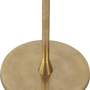 Table d'appoint ronde avec plateau en marbre et base en laiton pour la décoration de la chambre ou du salon - Product Image 4