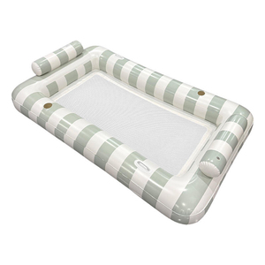 XLAN 87 " x 53 " Grand matelas flottant gonflable pour 2 personnes, <span class=keywords><strong>avec</strong></span> fond en filet rafraîchissant, robuste, pour <span class=keywords><strong>piscine</strong></span> - Product Image 5