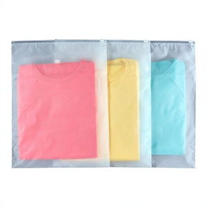 Sac à fermeture éclair compostable à 100 %, certifié BPI OK Compost, avec logo personnalisé, pochette en plastique biodégradable pour emballage de vêtements - Product Image 1