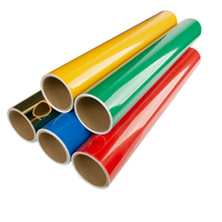 Rouleau de vinyle de découpe couleur métallisée or et argent, vinyle miroir auto-adhésif pour la fabrication d'enseignes