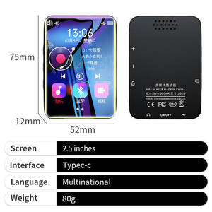 Reproductor de Música MP3 con Pantalla Táctil de 2.5 Pulgadas, 16GB, Reproductor Deportivo, Bluetooth, Radio, Grabadora de Voz, Compatible con Formato de Audio WAV - Product Image 5