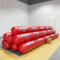 Bouée cylindrique gonflable personnalisée de 5 m avec logo – Tube flottant durable pour sports nautiques, marquage de sécurité, piscine, événements en mer, triathlons