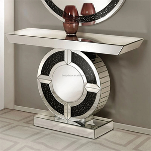 Gương Treo Tường Pha Lê Lấp Lánh, Đồ Nội Thất Tráng Gương Gồm Bàn Điều Khiển Gương, Vòng Tròn, Treo Tường Lấp Lánh - Product Image 3