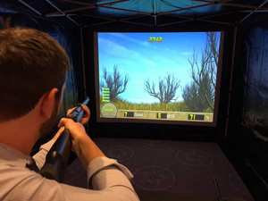 Sistema de Entrenamiento de Tiro con Proyección <span class=keywords><strong>3D</strong></span> para Interiores, Proyector de Juegos de Tiro Multijugador, Controlador de Pistola para Juegos de Realidad Aumentada para Parques Infantiles - Product Image 4