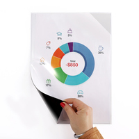 Porte-documents mural de conception professionnelle A4 porte-affiche magnétique réutilisable cadres aimant porte-papier en plastique transparent