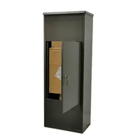 Boîte aux lettres en métal personnalisée, durable, étanche, sécurisée, verrouillable, pour colis, livraison, usage commercial et résidentiel en extérieur, usage quotidien