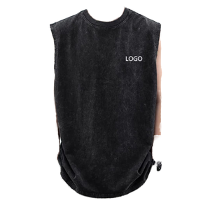 เสื้อกล้ามออกกำลังกายแบบสปอร์ตถักทอระบายอากาศได้ดีสำหรับผู้ชาย ขายส่ง พร้อมโลโก้สั่งทำได้ วัสดุโพลีเอสเตอร์/คอตตอน - Product Image 1