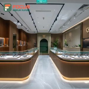 Sistema de Exhibición de Joyería de Alta Visibilidad, Panel de Vidrio Templado, Vitrina para Tienda de Joyería - Product Image 5